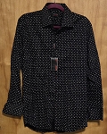 TAILORED RECREATION BLACK SLIM FIT MEN'S SHIRT PREMIUM 