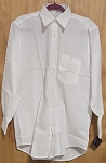 J.BURINI FASHION WHITE MEN'S SHIRT WITH LONG SLEEVES 