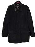 UTEX FUR BLACK WARM MEN'S JACKET COAT 