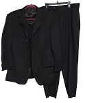 VINTAGE BROWN WOOL FAZZI SUIT SET OF 3 FOR MEN 