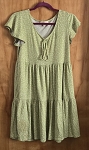 JESSICA SIMPSON GREEN WOMEN DRESS 
