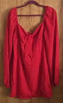 RED FASHION NOVA WOMEN DRESS 