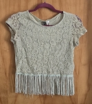 DIVIDED BLUE WOMEN TOP 