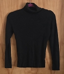 BLACK TURTLENECK CASTRO FASHION WOMEN SWEATER 