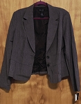 STRETCH LIZ CLAIBORNE GRAY WOMEN JACKET 