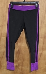 PRESTIGE EDGE BLACK PURPLE  WOMEN LEGGINGS 
