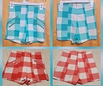 BUNDLE CONNECTION 18 FASHION GREEN AND PINK GIRL SHORT