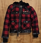 RED ROCAWEAR FASHION WOMEN OR GIRL WOOL JACKET 
