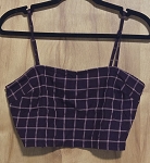 FOREVER 21 STRIPED BORDO WOMEN TOP 