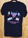 GILDAN BLACK WOMEN RADIO DESIGN TOP 