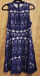 LOVE FIRE DARK BLUE GEPUR GIRL FASHION DRESS 