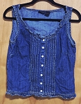 BLUE WOMEN JEANS VEST