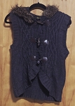 LOVE BY DESIGN GRAY KNITTING WOMEN SWEATER 