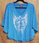 APPLE BOTTOMS BLUE FASHION WOMEN TOP 