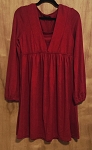 MOCCA - 1 RED WOMEN FASHION DRESS 