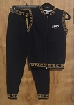 BLACK FASHION FENDI UNISEX KIDS SUIT SET 