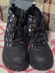 GRAY BLACK BOYS BOOTS 