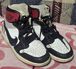 JORDAN AIR RED BLACK BOYS SNICKERS 