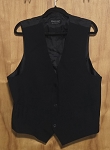 VITTORIO ST ANGELO MEN'S BLACK VEST