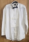 SAVANTE WHITE MEN'S SHIRT WITH TIE 