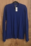 BANANA REPUBLIC BLUE MERINO WOOL MEN'S SWEATER 