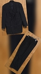VICTORIO DE MILANO BLACK MEN'S 2PC SUIT SET 
