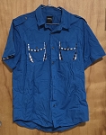 VERTICAL SPORT BLUE MEN'S SHIRT 