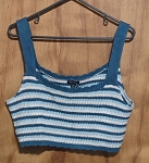 WILD FABLE BLUE KNITTING WOMEN TOP 