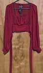FOREVER 21 RED WOMEN FASHION BLOUSE 