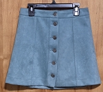 FOREVER 21 BLUE VELOUR WOMEN SKIRT