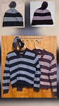 BUNDLE UNISEX 2 SWEATERS WITH HATS 14Y 
