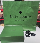 BUNDLE GREEN KATE SPADE BAG, BOX AND 3 RIBBONS 