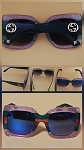 GG PINK GREEN MODERN SUMMER DESIGNER GLASSES 