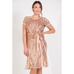 Dress plus size Gold-Rose