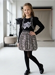 Black girls  Dress With Jacket 