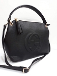 GUCCI BLACK FASHION LEATHER BAG 