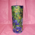 IRISES BY VAN GOGH CANDLE HANDMADE 