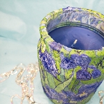 IRISES BY VAN GOGH CANDLE HANDMADE 