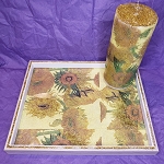 Tray Sunflowers by Van Gogh Handmade 