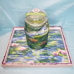 Tray Monet's Nympheas  Handmade 