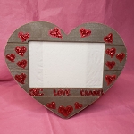 Picture Frame Love Ch Gray Handmade 