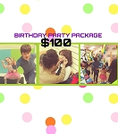 Birthday party package $100