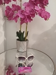 WHITE DIOR FASHION DESIGNER GLASSES 