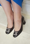 Shoes Black 70gg with rhinestones 
