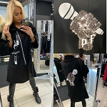 FASHION WOMEN DESIGNER JACKET WITH MICROPHONE PAPARAZZI FASHION AUTHENTIC 7826 
