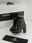 Boots with chain 15ch leather 