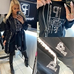 FASHION BLACK WOMEN JACKET PAPARAZZI AUTHENTIC 7916 