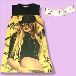 IT GIRL YELLOW FASHION WOMEN TOP 