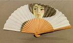 KEES VAN DONGEN WOMAN WITH BLACK HAT HAND FAN DEL PRADO ART SOUVENIR 