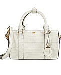 Authentic Ralph Lauren Zoey Heritage Small Mini Satchel Bag Cream 2020 New with tag 